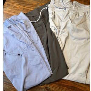Jaanuu Greys Anatomy Barco Scrubstar Scrub Pants Bundle of 4 Blue & Gray Woman L